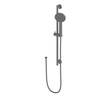 Glide Rainboost Adjustable Rail Shower - Gun Metal
