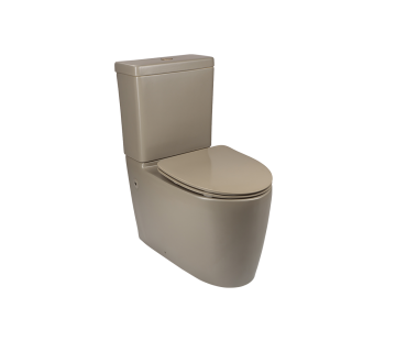 Grande BTW Toilet Suite with Slim Seat - Cashmere