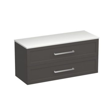Hampton Opaco 1200 2 Drawer (Stacked) Vanity Right Basin