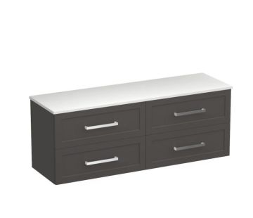 Hampton Opaco 1500 4 Drawer Vanity Centre Basin