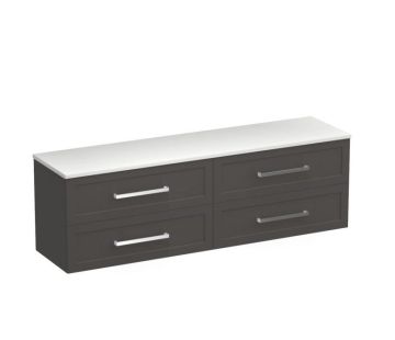 Hampton Opaco 1800 4 Drawer Vanity Right Basin