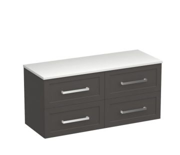 Hampton Opaco 1200 4 Drawer Vanity Left Basin
