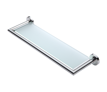 Heiko Glass Shelf Polished Stainless