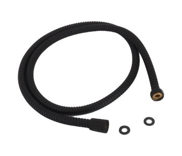 Luxury Shower Hose Metal Widebore Black