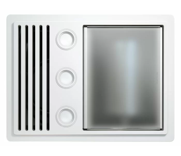 Tastic Ovation 3-in-1 Bathroom Heater, Exhaust Fan & Light