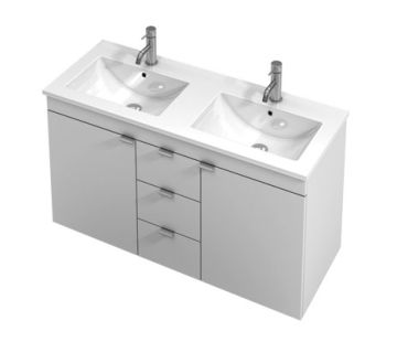 Kiko 1200 Wall-Hung Vanity with Double Bowl