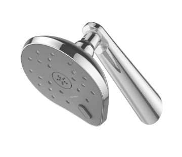 Koha MKII Satinjet Wall Shower on Upswept Arm