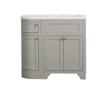 Kzoao 900mm Grey England Freestanding Vanity (right)
