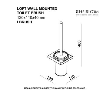 Loft Wall Mounted Toilet Brush