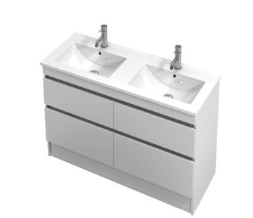 Lulu 1200 Wall-Hung Vanity with Double Bowl