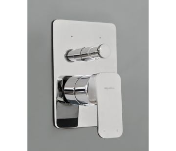 Mia Shower Mixer with Bath Divertor Mains Pressure Chrome