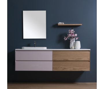 Moode 1500 Wall-Hung vanity, 4 Drawers