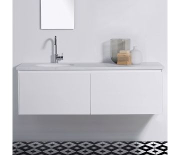 Moode 1500 Wall-Hung vanity, 2 Drawers (side by side)