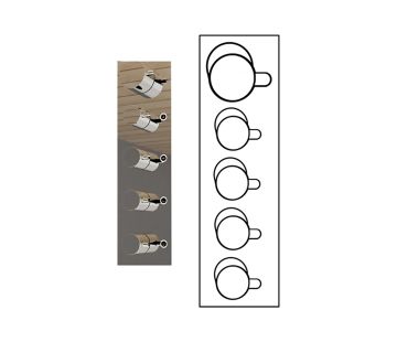 Multi Port Shower System with Round Handles