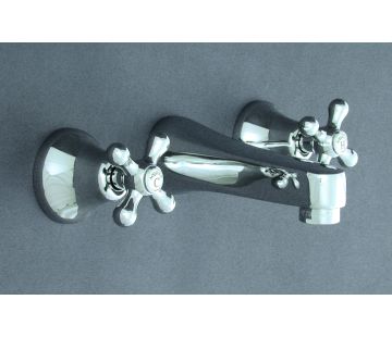 Novecento Wall Mounted Bath Set - Chrome