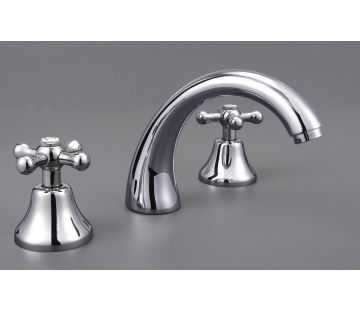 Novecento Basin Set - Chrome