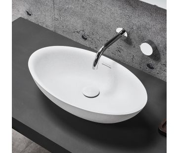 Claybrook Ovo 580 Vessel Basin Star White