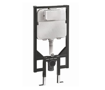 Front Flush Pneumatic Inwall Cistern With Metal Frame