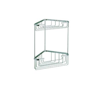 Eco Style 2 Tier Corner Wire Basket