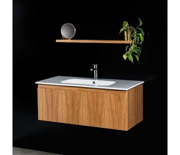 Qubo 1060 Wall-Hung Vanity, 1 Drawer