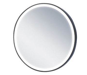 Granada LED Black Aluminium Framed Mirror with Demister
