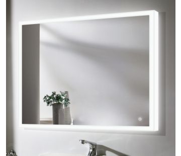 Diffused Frost LED Light Mirror with Demister