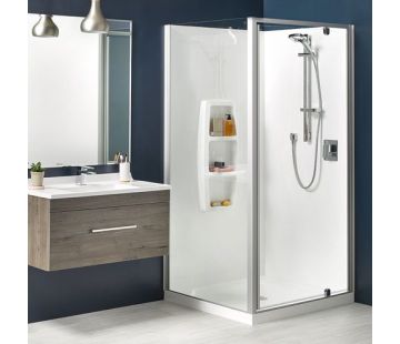 Sierra 2-Sided Corner Acrylic Showers - Pivot Door