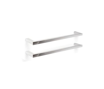 Square Single Bar Heated Towel Rail 850mm