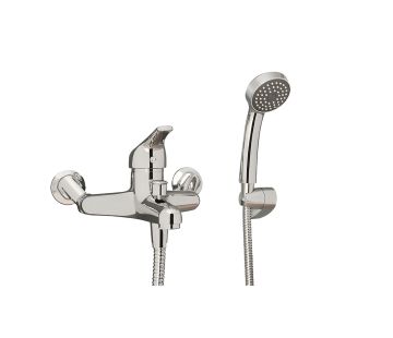 Eco-Smarte Exposed Bath Mixer with Handshower 20mm Chrome