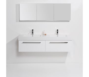 Splash 1500 Wall-Hung Vanity, 2 Drawers, Double Bowl