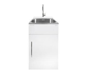Supertub Series 3, Console, Stainless Steel Gooseneck Tap
