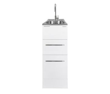 Slim Supertub Series 3, Drawer Model, Stainless Steel Gooseneck Tap