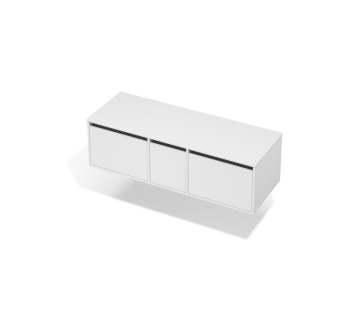 City 50 Vanity 1400 Wall - 1 Door, 2 Drawers
