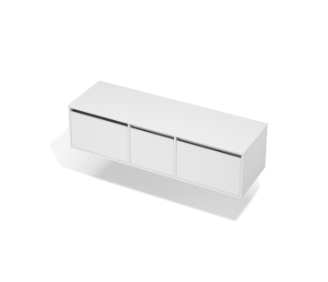 City 50 Vanity 1600 Wall - 1 Door, 2 Drawers