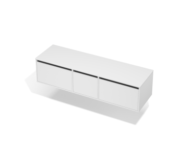 City 50 Vanity 1700 Wall - 1 Door, 2 Drawers