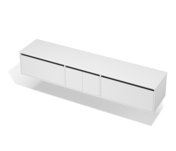 City 50 Vanity 2300 Wall - 2 Door, 2 Drawers