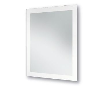 Rectangle Sandblasted & Frosted 50mm Edge Mirror