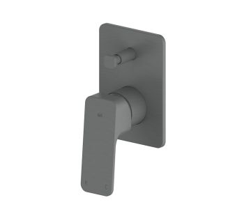 Swept Diverter Shower Mixer - Gun Metal