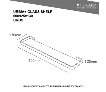 Urbia+ Glass Shelf