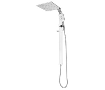 Eclipse Double Head Slide Shower - Square