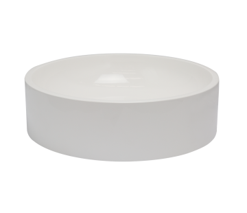 iStone Round Basin 400 x 105mm Gloss White