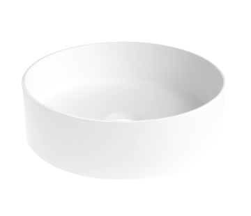 iStone Round Basin 380 x 110mm Matte White