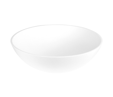 iStone Round Basin 400 x 130mm Snow Quartz