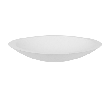 iStone Oval Basin 600 x 105 x 350mm Snow Quartz
