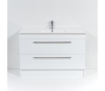 Zara 1200 Floor Standing Vanity, 2 Drawers