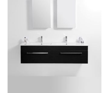 Zara 1500 Wall-Hung Vanity, 2 Drawers, Double Bowl